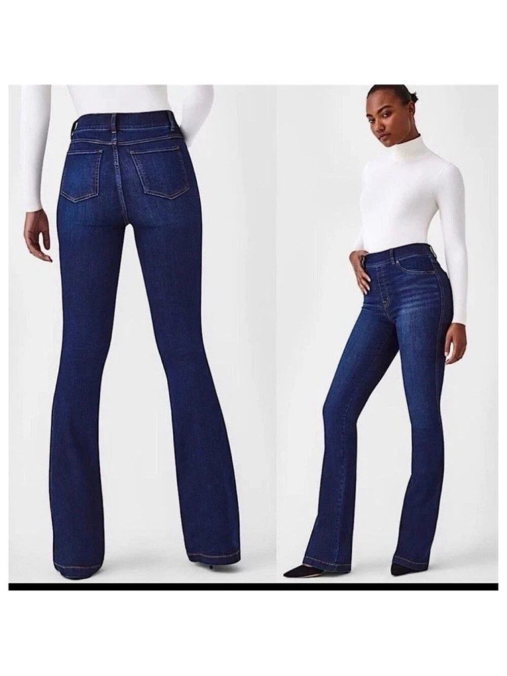 SPANX Pull On Comfort Flare Jeans Midnight 2X